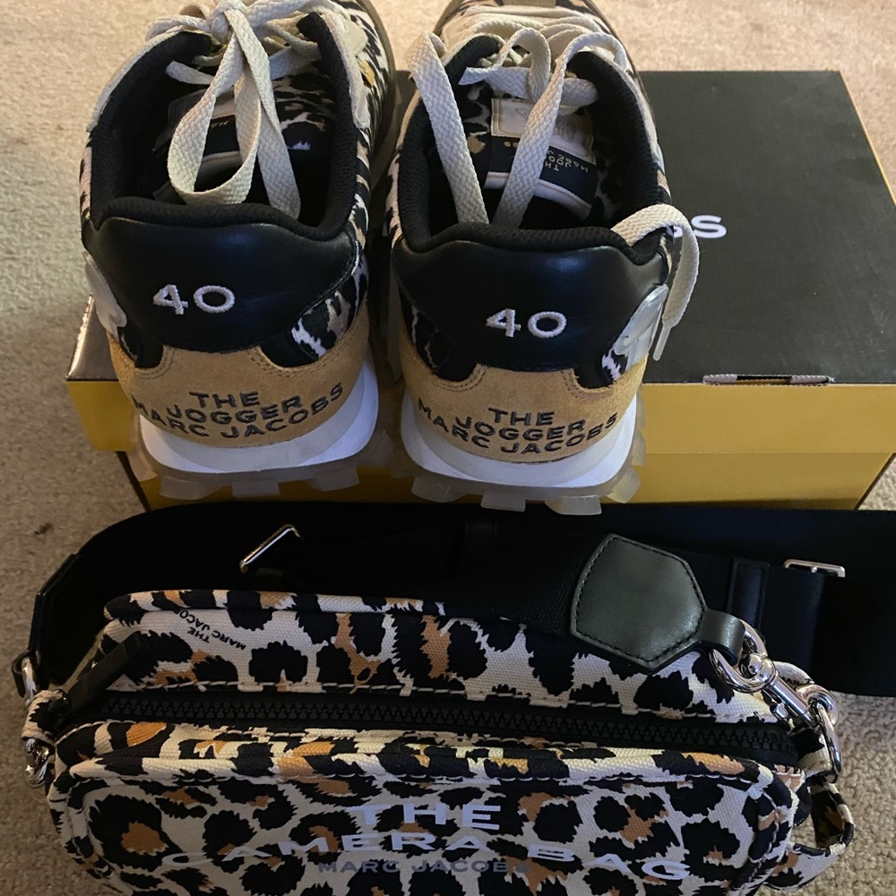 Marc Jacobs crossbody bag and sneakers bundle deal.